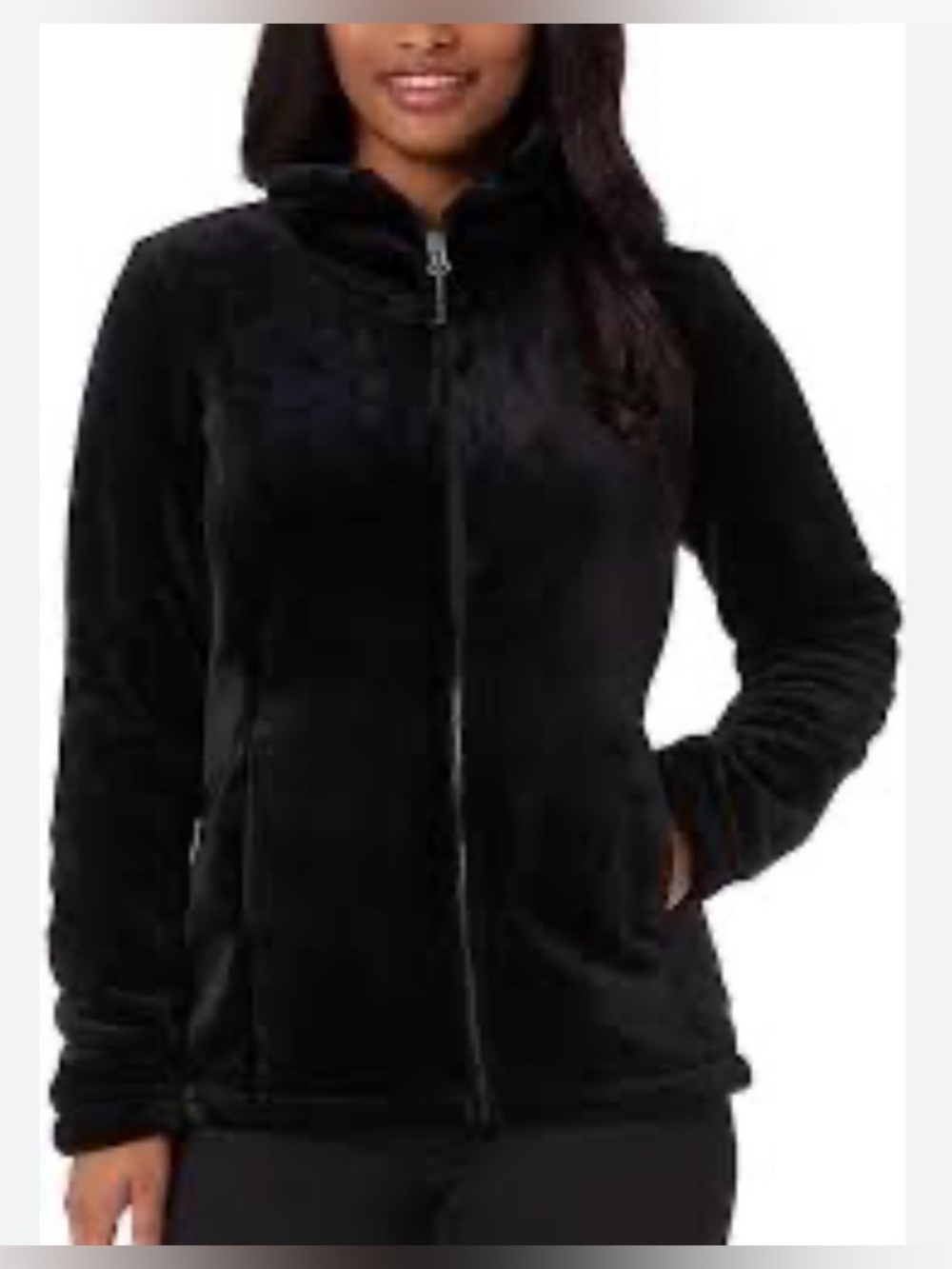 32 Degree Heat Teddy Jacket with High Collar and Plush Texture